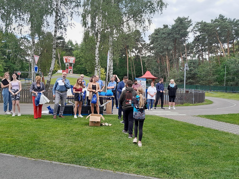 Krajské kolo Dopravní soutěže mladých cyklistů v Pardubicích.